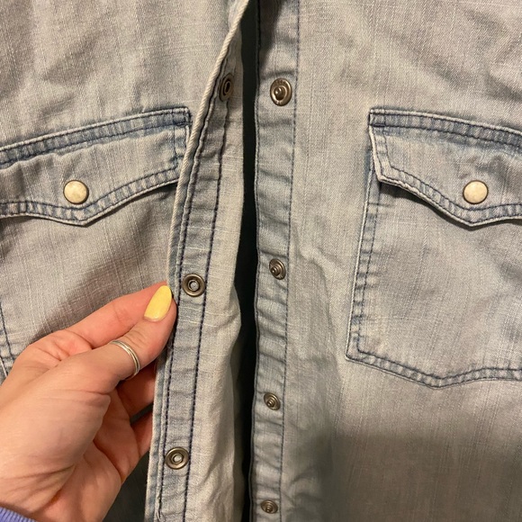 Button up jean top - Picture 3 of 4